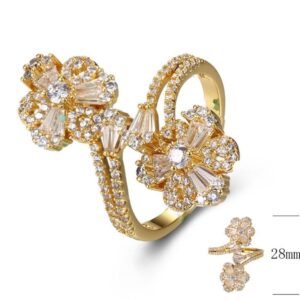 SJ34658, Ladies' Moissanite Ring, S925, Rhodium Plated, White, 4.383g