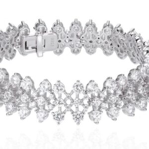 GB00712, Ladies' Moissanite Ring, S925, Rhodium Plated, White, 31.84g