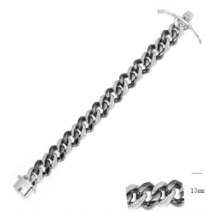 SB15386, Ladies' Moissanite Bracelet, S925, Rhodium Plated, White, 40.6g