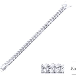 SB12509, Ladies' Moissanite Ring, S925, Rhodium Plated, White, 32.64g
