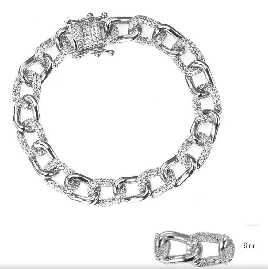 SB14951, Ladies' Moissanite Ring, S925, Rhodium Plated, White, 25.51g