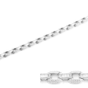 SB13157, Ladies' Moissanite Ring, S925, Rhodium Plated, White, 13.39g
