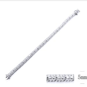 SB12178, Ladies' Moissanite Ring, S925, Rhodium Plated, White, 12.46g