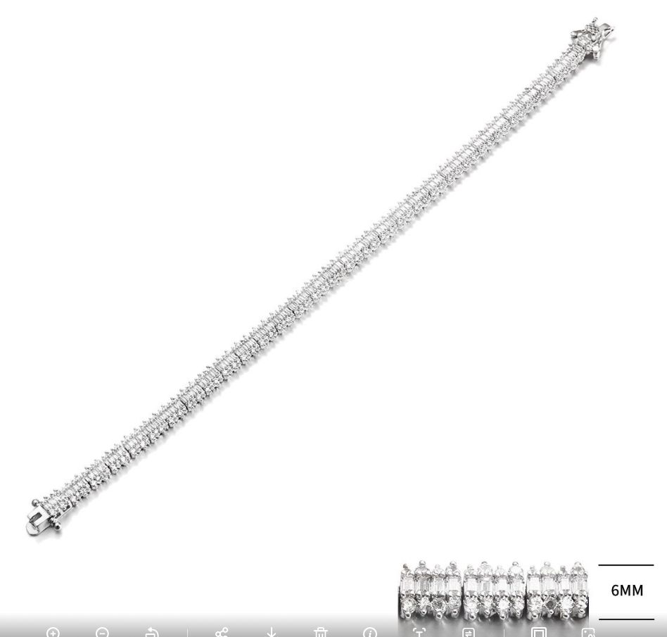 SB13125, Ladies' Moissanite Ring, S925, Rhodium Plated, White, 12.39g