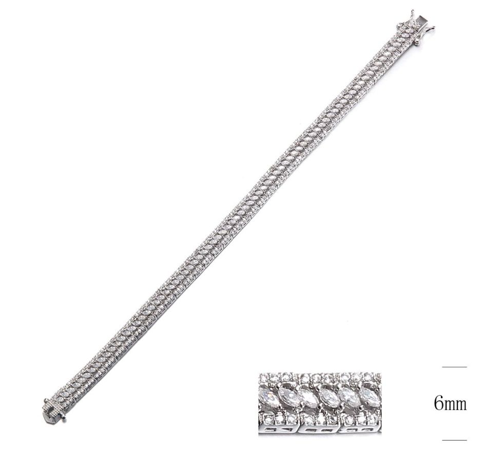 SB09720, Ladies' Moissanite Ring, S925, Rhodium Plated, White, 13.62g