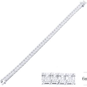 SB10292, Ladies' Moissanite Ring, S925, Rhodium Plated, White, 19.47g