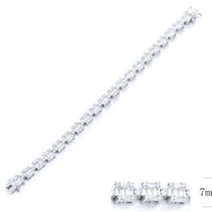 SB11038, Ladies' Moissanite Ring, S925, Rhodium Plated, White, 7.34g