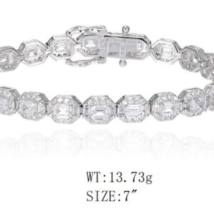 SB17422, Ladies' Moissanite Ring, S925, Rhodium Plated, White, 13g