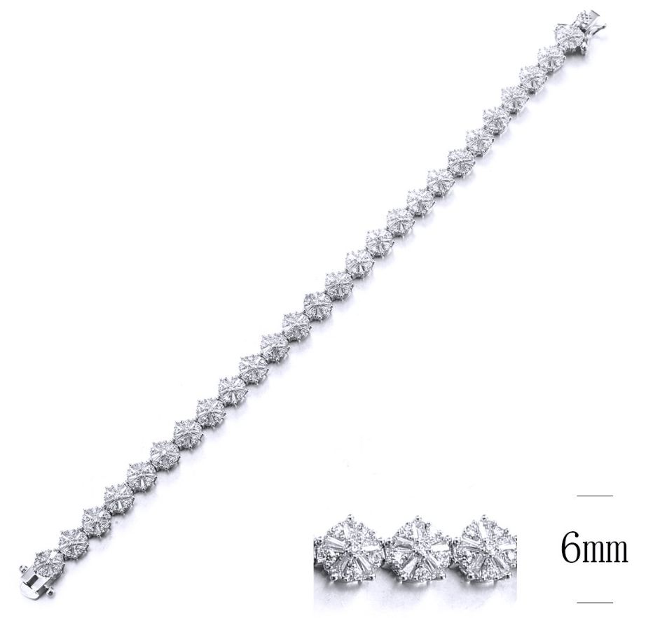 SB12185, Ladies' Moissanite Ring, S925, Rhodium Plated, White, 10.06g