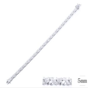 SB10654, Ladies' Moissanite Ring, S925, Rhodium Plated, White, 11.17g
