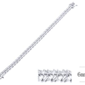 SB09967, Ladies' Moissanite Ring, S925, Rhodium Plated, White, 13.61g