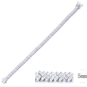 SB10594, Ladies' Moissanite Ring, S925, Rhodium Plated, White, 12.39g
