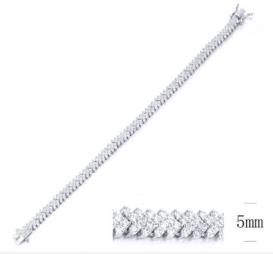 SB10594, Ladies' Moissanite Ring, S925, Rhodium Plated, White, 12.39g