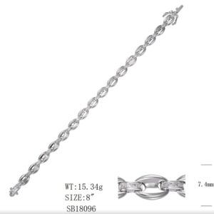 SB18096, Ladies' Moissanite Ring, S925, Rhodium Plated, White, 15.38g