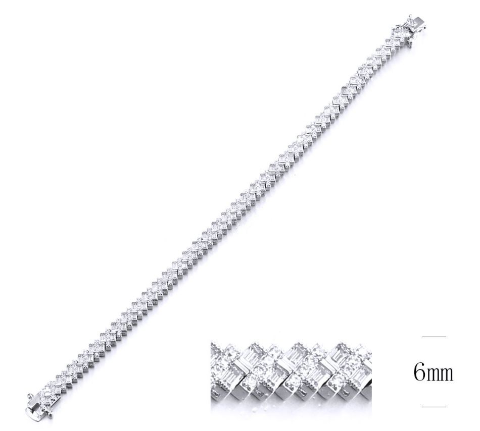 SB11336, Ladies' Moissanite Ring, S925, Rhodium Plated, White, 14.22g