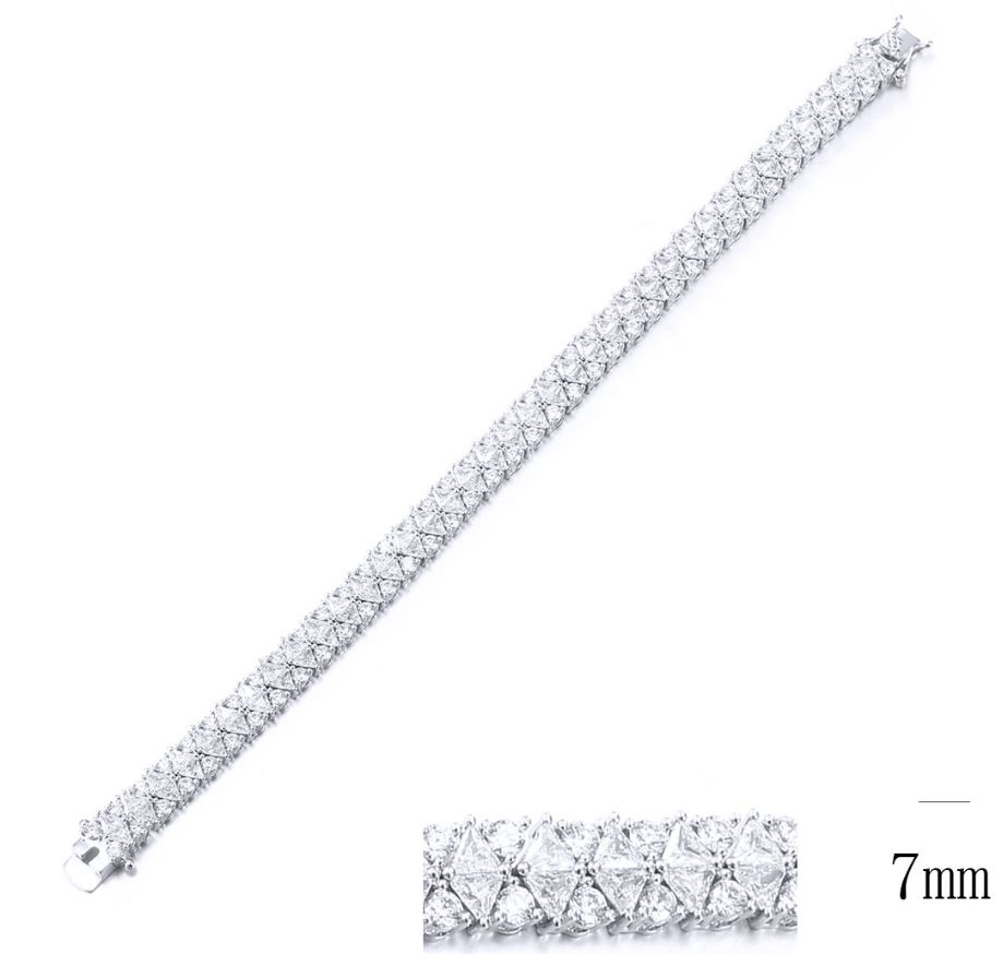 SB10646, Ladies' Moissanite Ring, S925, Rhodium Plated, White, 18.27g