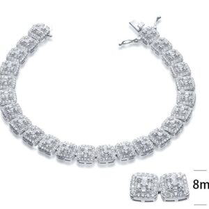 SB07644, Ladies' Moissanite Ring, S925, Rhodium Plated, White, 20.68g