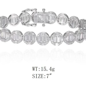 SB17427, Ladies' Moissanite Ring, S925, Rhodium Plated, White, 14.76g