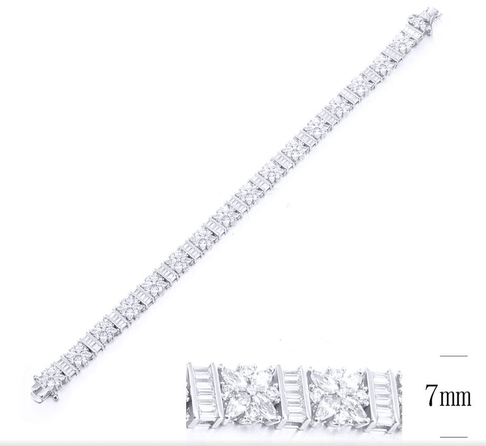 SB10441, Ladies' Moissanite Ring, S925, Rhodium Plated, White, 16.61g