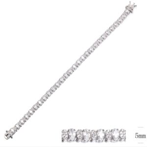 SB09746, Ladies' Moissanite Ring, S925, Rhodium Plated, White, 12.91g