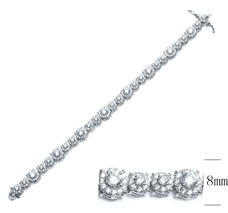 SB07565, Ladies' Moissanite Ring, S925, Rhodium Plated, White, 17.51g
