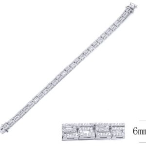 SB09714, Ladies' Moissanite Ring, S925, Rhodium Plated, White, 14.63g