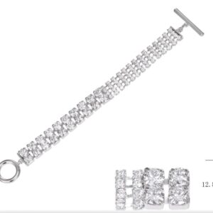 SB00981, Ladies' Moissanite Ring, S925, Rhodium Plated, White, 25.51g