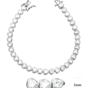 SB13583, Ladies' Moissanite Ring, S925, Rhodium Plated, White, 12.35g