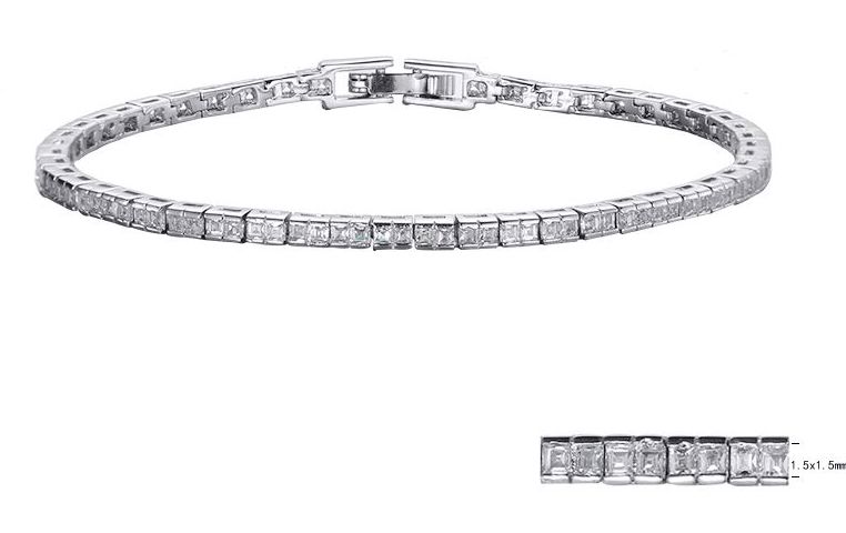 SB06273, Ladies' Moissanite Ring, S925, Rhodium Plated, White, 7.62g