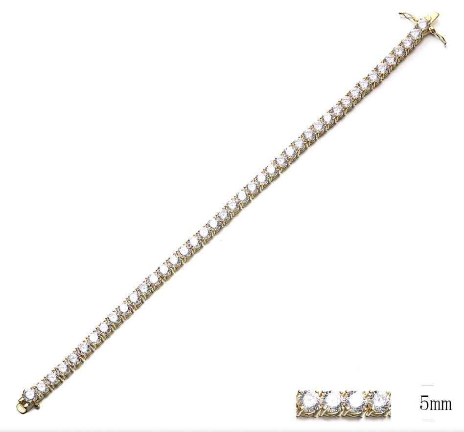 SB02983, Ladies' Moissanite Bracelet, S925, Rhodium Plated, White, 18.94g