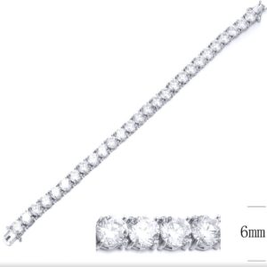SB09678, Ladies' Moissanite Ring, S925, Rhodium Plated, White, 24.49g