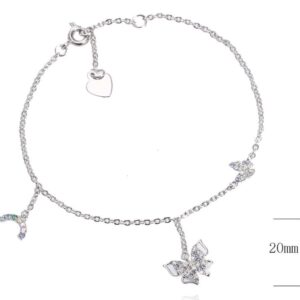 SB13636, Ladies' Moissanite Ring, S925, Rhodium Plated, White, 1.56g