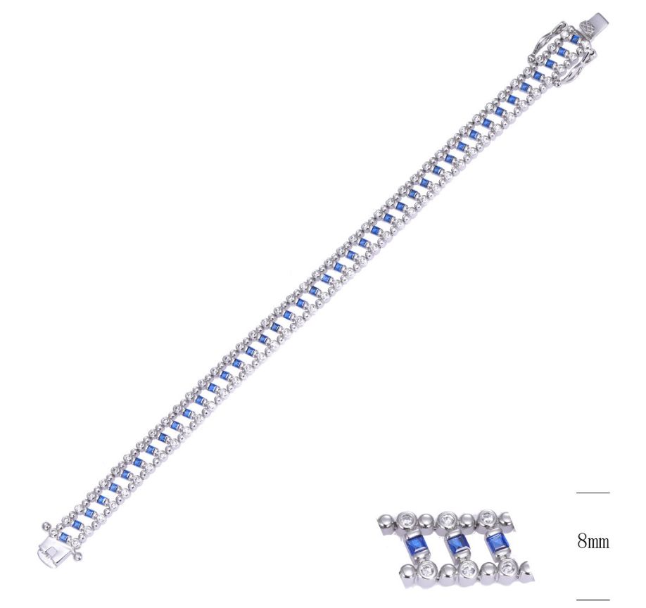 SB15102, Ladies' Moissanite Ring, S925, Rhodium Plated, White, 19.8g