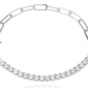 SB16584, Ladies' Moissanite Ring, S925, Rhodium Plated, White, 4.54g