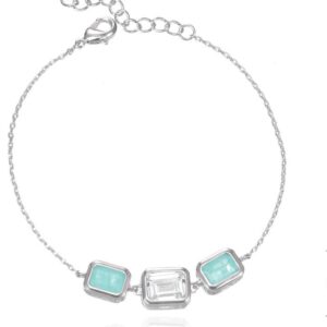 SB18375, Ladies' Moissanite Bracelet, S925, Rhodium Plated, White, 3.93g