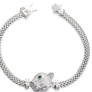 SB10476, Ladies' Moissanite Bracelet, S925, Rhodium Plated, White, 8.48g