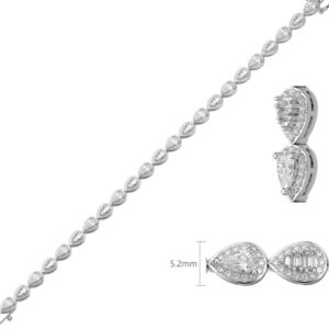 SB16124, Ladies' Moissanite Ring, S925, Rhodium Plated, White, 11.02g