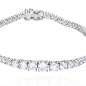 SB16400, Ladies' Moissanite Ring, S925, Rhodium Plated, White, 10.133g