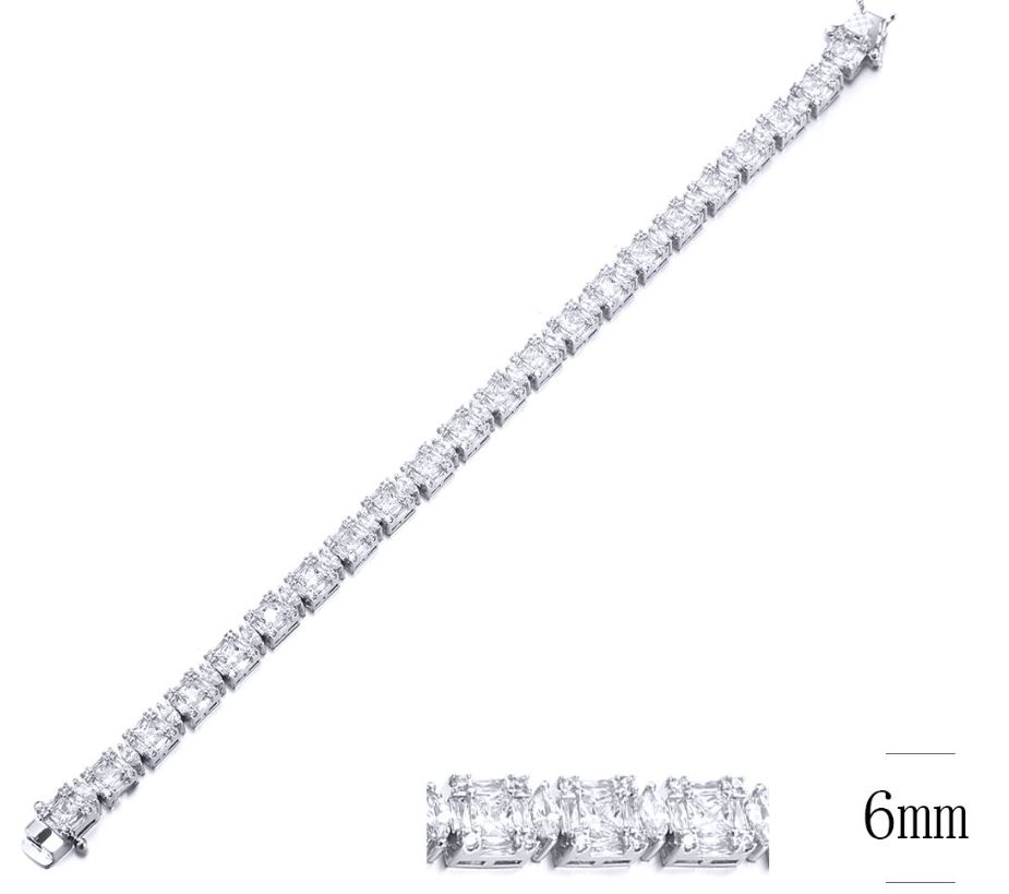 SB10289, Ladies' Moissanite Ring, S925, Rhodium Plated, White, 14.223g