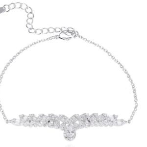 SB16386, Ladies' Moissanite Ring, S925, Rhodium Plated, White, 6.24g