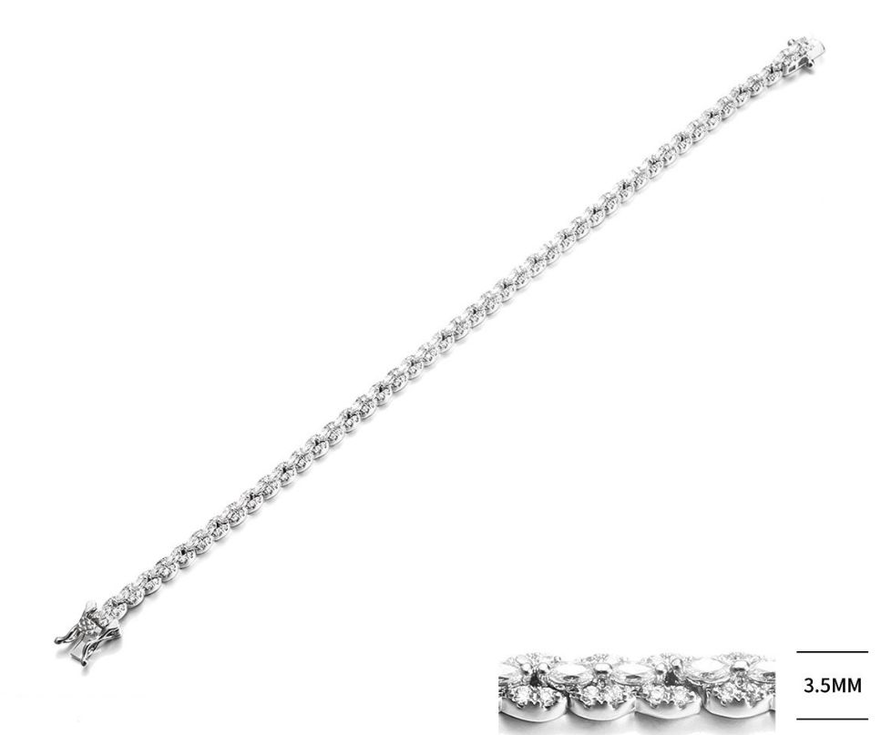 SB13123, Ladies' Moissanite Ring, S925, Rhodium Plated, White, 10.207g