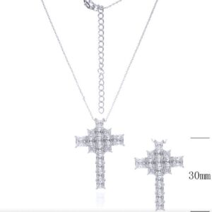 SZ10484, Ladies' Moissanite Ring, S925, Rhodium Plated, White, 3.17g