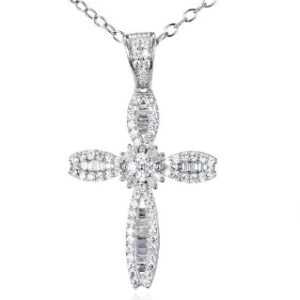 SZ15758, Ladies' Moissanite Ring, S925, Rhodium Plated, White, 2.96g