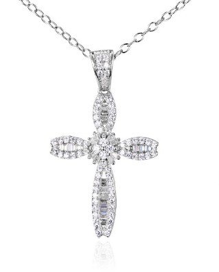 SZ15758, Ladies' Moissanite Ring, S925, Rhodium Plated, White, 2.96g