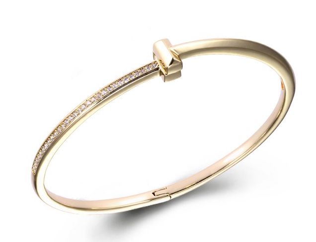 SA05474, Ladies' Moissanite Bangle, S925, Rhodium Plated, White, 12.5g