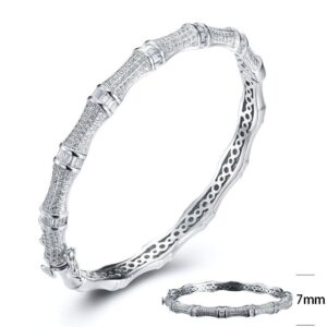 SA02204, Ladies' Moissanite Ring, S925, Rhodium Plated, White, 21.8g