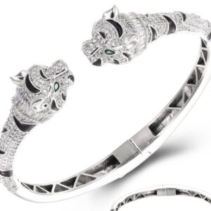 SA04938, Ladies' Moissanite Ring, S925, Rhodium Plated, White, 24.21g