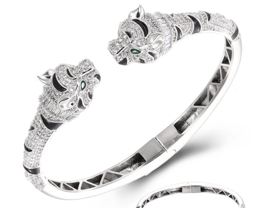 SA04938, Ladies' Moissanite Ring, S925, Rhodium Plated, White, 24.21g