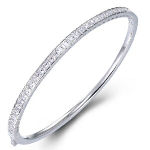 SA06681, Ladies' Moissanite Ring, S925, Rhodium Plated, White, 11.08g