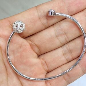 SA00001, Ladies' Moissanite Ring, S925, Rhodium Plated, White, 10.21g